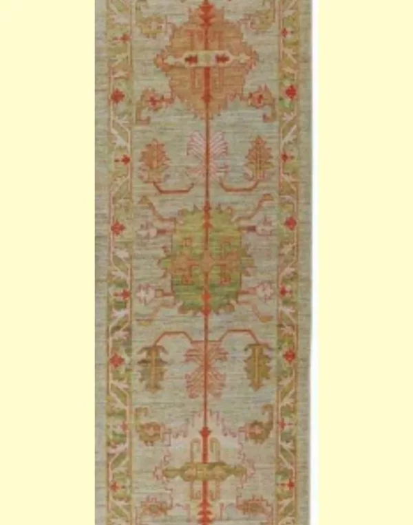 Turkish Serapi Wool Hand Knotted Runner 4'00" x 24'01"