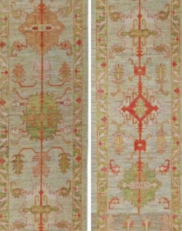 Turkish Serapi Wool Hand Knotted Runner 4'00" x 24'01" - Image 2