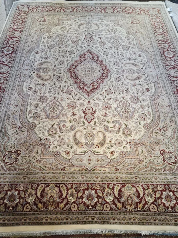 Kashan Wool Hand Knotted Rug 10'01" x 14'05"