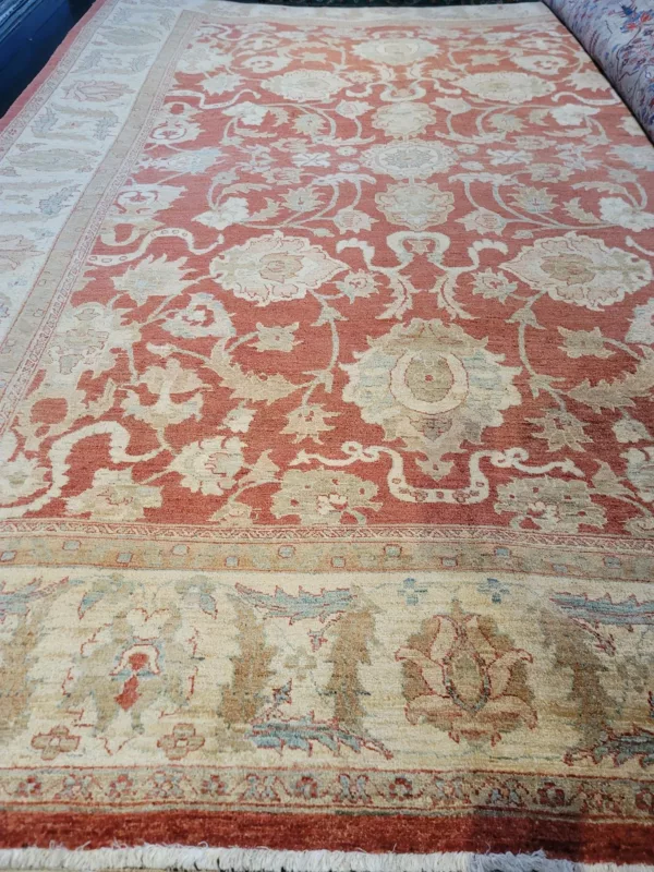 Pakistani Hand-Knotted Wool Sultanabad Rug 9'02" x 12'02"