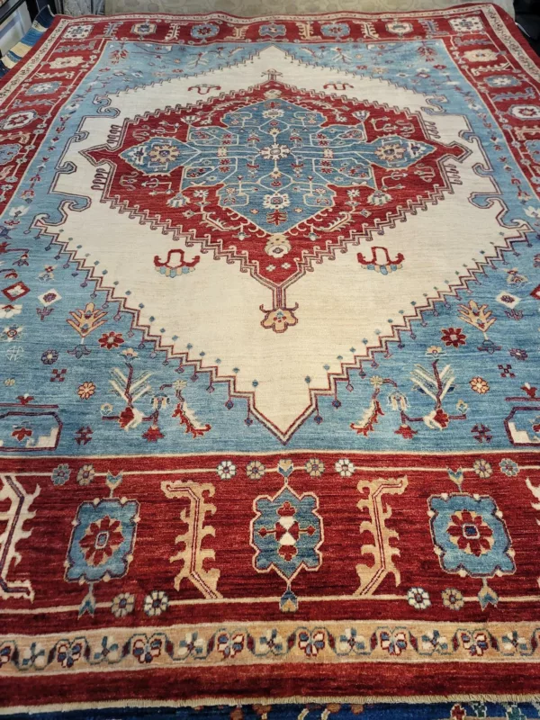 8' 08" x 11' 10" Wool Hand Knotted Rug - Image 2