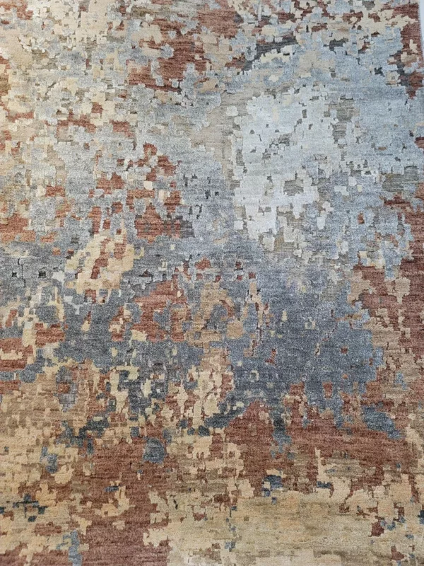 8' 10" x 11' 07" Canterbury Grey Rust Rug - Image 2